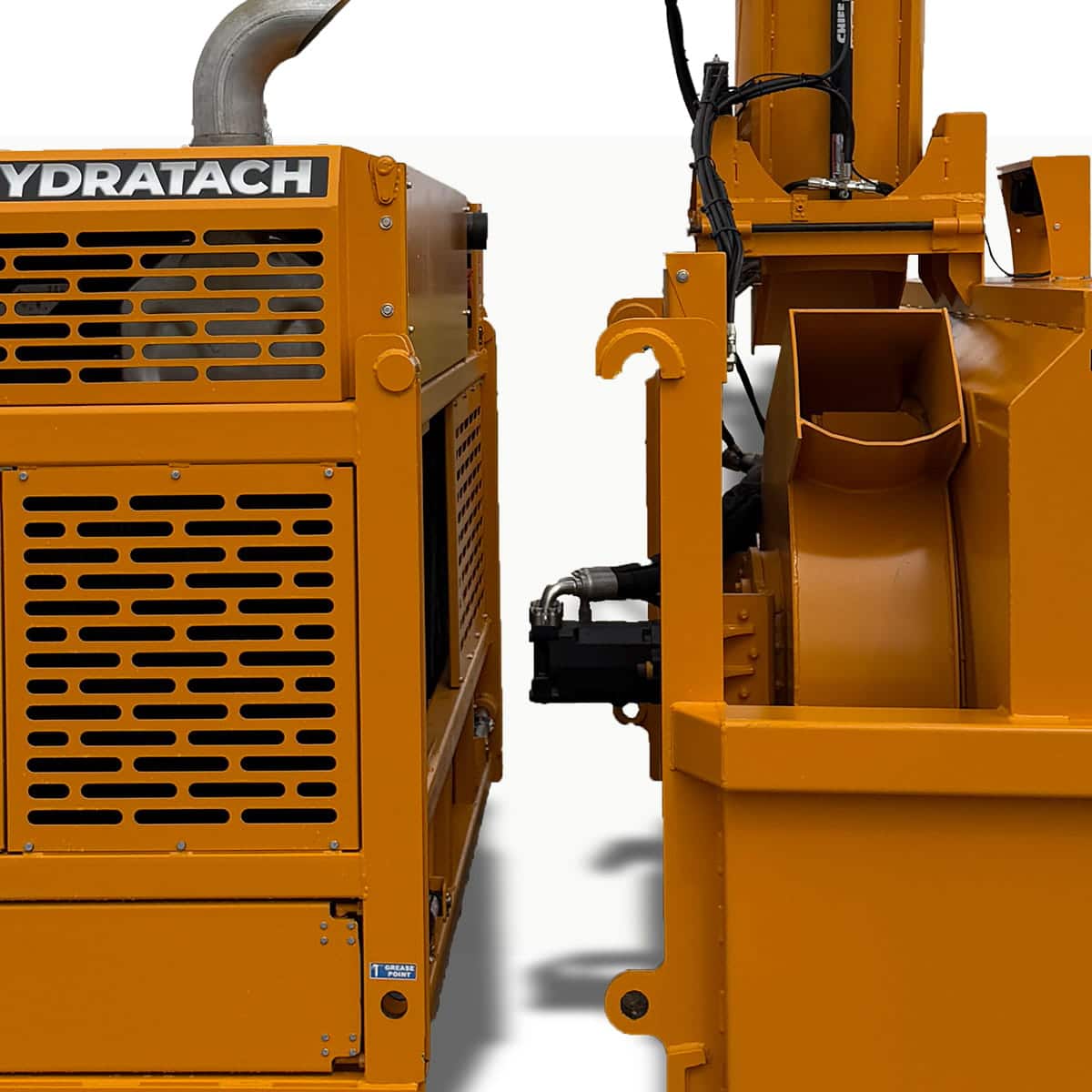 close up of attachment system